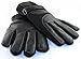YQXCC Winter Men's Leather Gloves Touch Screen Outdoor Sports Cycling Windproof Warm Gloves (Black)