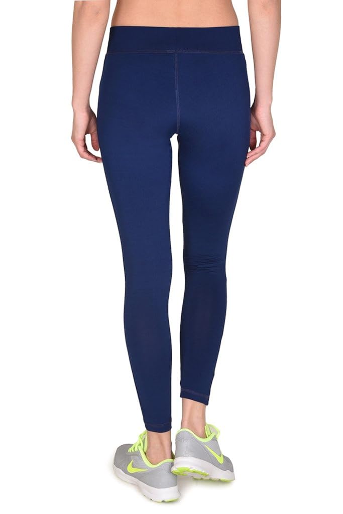 onesport women's polyester spandex jersey navy tights(onsp12ny-p)