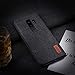 Samsung Galaxy S9 Plus Cases Covers with Full TPU Soft Edges & Art Cloth and Full-Edge Protection Shock- Absorbing & Great Grip Fully Compatibale for Samsung Galaxy S9 Plus(Black).