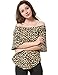 Just Quella Womens Off The Shoulder Long Sleeve Shirt Blouse 0318F