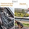 GoBuyer-Waterproof-Dog-Car-Seat-Booster-Car-Booster-Seat-for-Dogs-Free-Strap GoBuyer Waterproof Pet Dog Car Seat Booster Carrier with Seat Belt Harness and Headrest Strap for Puppy Cat