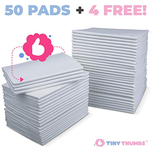 Disposable Changing Pads for Baby (54 Pack) Super Soft, Ultra