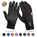 Achiou Touch screen Gloves for Winter Warm iPhone iPad Bicycling Cycling Driving Anti-Slip Gloves Running Climbing Skiing Outdoor Sports for Men Women(Black,M)