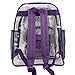Super Heavy Duty Clear Backpack Durable 0.5mm Vinyl Completely See Through Daypack 17