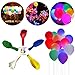 LED Light up Ballons for Party -Led Flash Ball Lamp Mixed Colors Balloon,Glow in The Dark Balloons for Party,Bridal Shower,Birthday,Wedding,Home Decoration,Inflate with Air or Helium （50pack）
