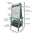 Little Partners Learn 'N Play 2-Sided Art Easel for Painting, Magnetic Dry Erase & Chalkboard, Kids Art Supplies, Toddler Arts & Crafts (Turquoise)