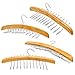 ANKO Tie Belt Hangers 2 Pack, Adjustable Rotating 24 Clip Scarf Racks Holder Hook for Homewares Closet Accessories Organizers Storage