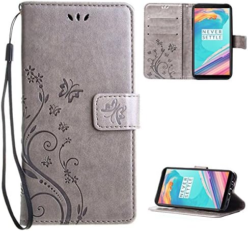 OnePlus 5T Case,Leathlux PU Leather Wallet Case [Anti-shock] [bending resistent] Cell Phone Cover for One Plus 5t