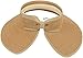 Simplicity Beach Roll-Up Beach Straw Sun Visor Hat With Bow, 283_Natural