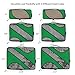 6 Set Packing Cubes,3 Various Sizes Travel Luggage Packing Organizers (Lime Green)