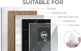 Relazoom 12 Pack Self Adhesive Hooks Heavy Duty 15kg Transparent No Drill view 4