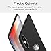 iPhone X Case, Novo Icon Ultra-thin Slim fit Premium TPU Shell Soft Touch Feeling Full Protective Anti-Scratch Case Compatible with Apple iPhone X -Black
