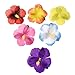 Sumind 72 Pieces Hibiscus Flowers Hawaiian Flowers Artificial Flowers for DIY Decoration, 6 Colors