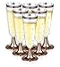 Champagne Flutes – 50-Count Plastic Champagne Glasses, Toasting Flute Set, Decorative Drinking Glasses for Housewarming Parties, Formal Events, Graduation Celebrations, Rose Gold, 5 Fl.Oz