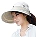 Jemis Women's X-Large Brim Sun Visor (Beige)