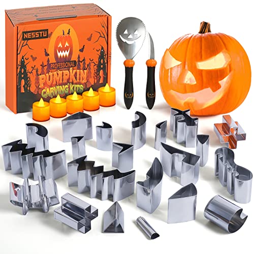 UDIKEFO Halloween Pumpkin Carving Set, 7 Pieces Pumpkin Carving Set