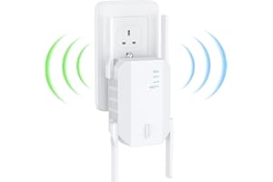 AOOEPU WiFi Extender Booster Repeater for Home & Outdoor, 1200Mbps(12880sq.ft) Dual Band WiFi Range Extender, Easy Set Up WiFi Repeater Wireless Signal Booster with Ethernet Port, Long Range