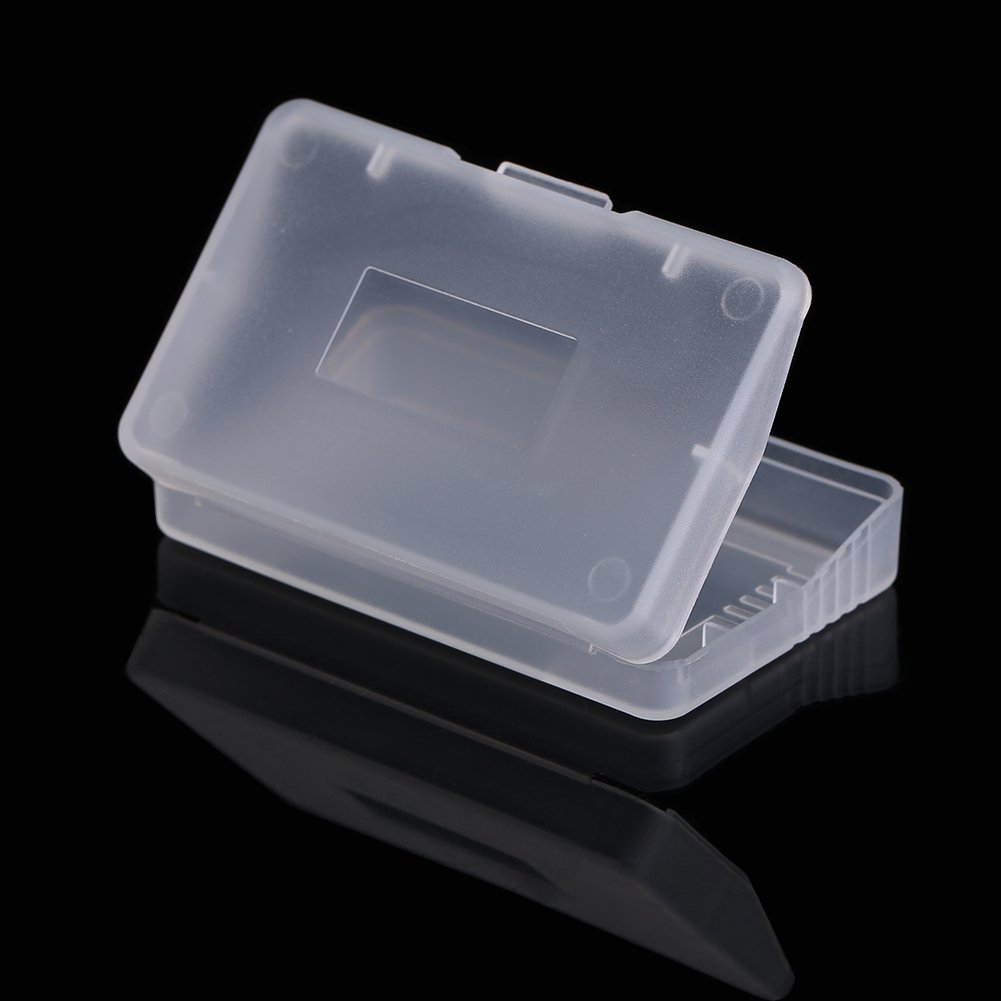 fosa 10pcs Transparent Anti Dust Cover Cartridge Game Case Box for GBA Protective Holder Storage Solution Box
