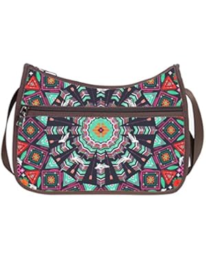JIUDUIDODO Oxford Fabric Custom Cool Aztecs Cross Body Handbags Casual Bags (Twin Sides)