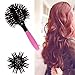 Vinmax 3D Hair Brush,360 Degree Ball 3D Bomb Curl Brush - Hot Curling Tangle Brush Styling Salon Round Hair Curling Comb Tool(Pink)