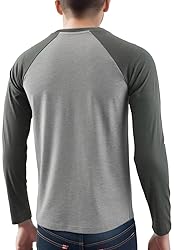 HARBETH Men's Casual Vintage Slim Fit Long Sleeve