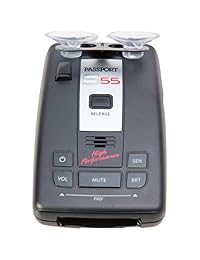 Escort Passport S55 Detector de láser y radar de alto rendimiento Pro con DSP (pantalla roja de alta intensidad)
