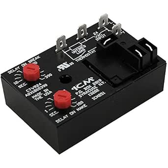 Icm Controls Icm251 Dual Function Fan Delay Timer To Control Circulating Fan In A C Heat Pump And Forced Air Systems High Power Relay Output
