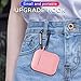 ZALU Compatible for AirPods Case with Keychain, Shockproof Protective Premium Silicone Cover Skin for AirPods Charging Case 2 & 1 (1 Pack, Pink)