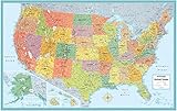 32x50 Rand McNally United States USA Signature Push-Pin Travel Wall Map Foam Board Mounted or Framed (Mounted)