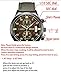 Leather Watches for Men Chronograph Black Casual Waterproof Date Analog Quartz Multifunction Military Watch