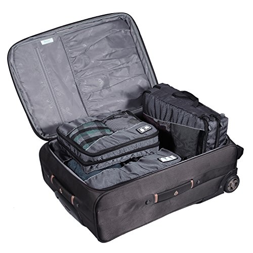 Banuce Lightweight Durable Travel Luggage Packing Cube Clothing Organizer -3pc Set