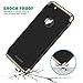 iPhone 7 Case, AnsTOP 3 in 1 Ultra Thin and Slim Anti-Scratch Protective Hard Case Coated Non Slip Matte Surface with Electroplate Frame for Apple iPhone 7-Black