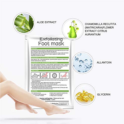 3 Pack Foot Peel Mask,Exfoliator Peel Off Calluses Dead Skin Callus Remover,Exfoliating Foot