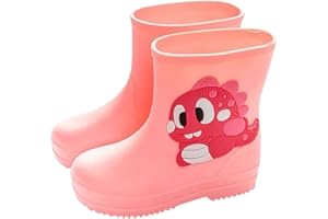 IWIHMIV Baby Rain Boots Outdoor Rubber Boot for Kids Waterproof Cartoon Baby Rain Shoes Rain Boots Toddler Boys