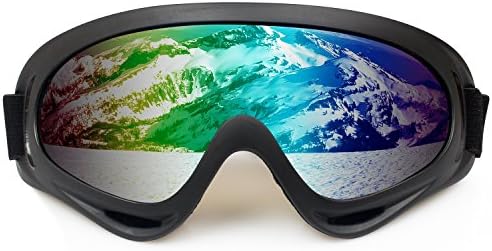 VIVIC Flame Ski Goggles Polarized lens Snowmobile Skate Motorcycle with UV400 Protection for Men,Women,Youth,Kids