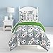 Dream Factory Soccer Ultra Soft Microfiber Comforter Set, Multi-Colored, Twin
