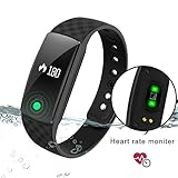 DENISY Smart Bracelet with Heart Rate Monitors for IOS and Android Watch Wristband