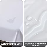 DUJUIKE Waterproof Bed Sheet Cover Twin 160x230 Mattress Protector view 2