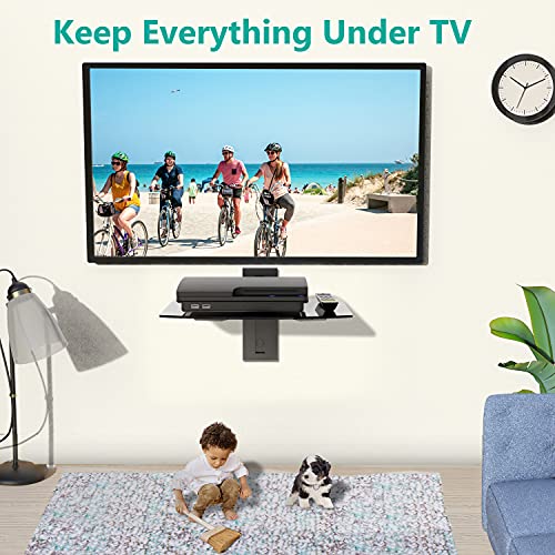 WALI Floating Entertainment Center Shelves, Holds Up to 17.6lbs, TV