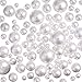 Outus 80 Pieces Assorted Size Simulated Pearl Beads for Vase Fillers, DIY Jewelry, Wedding, Birthday Party Home Decoration, White