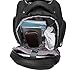 Racini Business Travel Nylon Waterproof Rolling Backpack, Freewheel Wheeled Backpack with Two Extra Wheels for Exchange (Black)