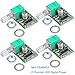 MakerHawk 4Pcs Mini PAM8403 3W+3W DC 5V Audio Amplifier 2 Channel USB Digital Power Amplifier Board Module Stereo Amplifiers with Potentiometer for DIY Projects