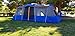 Americ Empire Large Family Tent for Camping with Rooms Fits 6 Queen Beds. Huge 14-13-12 Person Tent for Camping Waterproof. Big Multi Room Tent (21ft x 10ft). 3 Room Tent Improved Model (Blue)