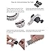 VIWO Fitbit Charge 2 Band,Charge2 Metal Adjustable Replacement Bands Bracelet Strap Belt Silver/Rose Gold for Fitbit Charge2 Large,Small (Silver)