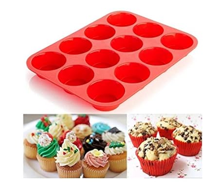 Huertuer - Molde de cocina para horno, 12 orificios redondos, apto ...