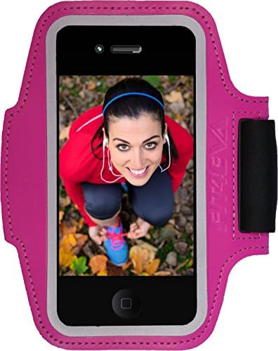 iPhone 6, 6s Sports Armband Fits Galaxy S4 ~ Enjoy Music While Running &amp; Protect Your Device During Exercise ~ Key Holder, Card Pocket &amp; Extra Jack Holes ~ Free 34 Page eBook Fitness Program Included