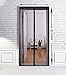 UINSTONE MagneticScreen 39x82 BlackLace Magnetic Screen Door, Sewed with 28 Powerful Magnets, Full Length Velcro Straps and Heavy Duty Tough Mesh