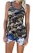 YJWAN Womens Camouflage Casual T Shirt Camo Sleeveless Tanks Top Vest and Short (M, Vest)