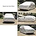 Kayme Car Covers for Automobiles Waterproof All Weather Sun Uv Rain Protection with Zipper Mirror Pocket Fit SUV Jeep