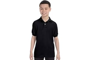 Hanes Boy's Kids' Cotton-Blend Jersey Polo (054Y)